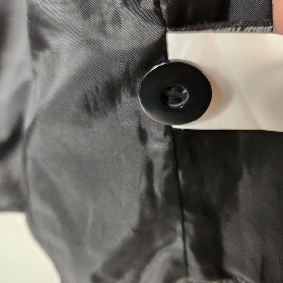 Worthington Womens Black Leather Notch Collar Buttonfront Jacket-Size XL - Picture 8 of 8